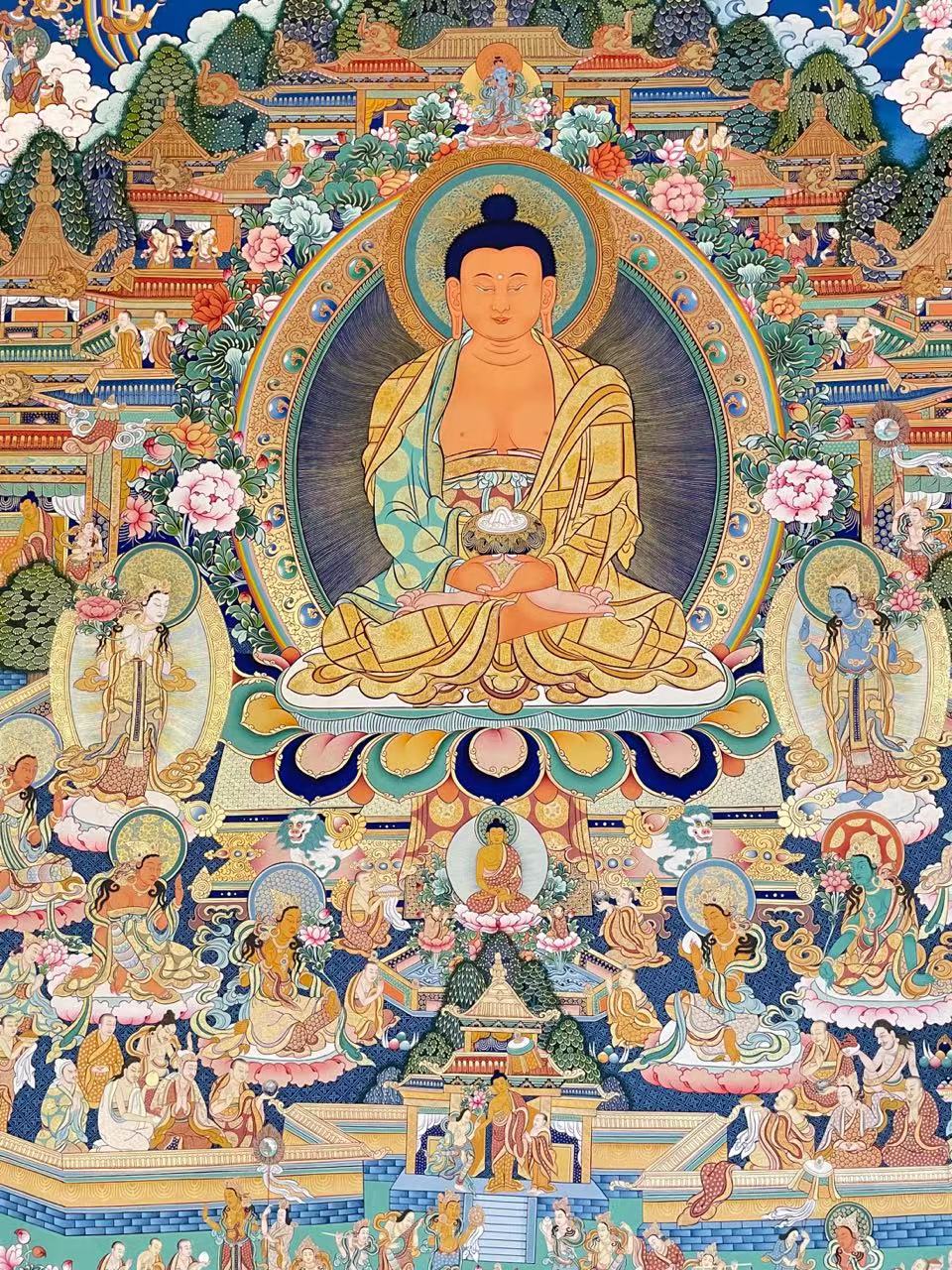 藏族唐卡阿弥陀佛