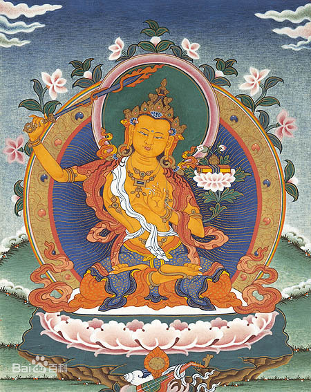 文殊菩萨精美唐卡